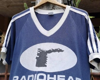 Zeldzaam. Vintage Radiohead-rockband-T-shirt