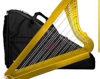 Golden 26 Strings Aurelia Lever Harp | Luxury Folk Lever Harp | Handcrafted Premium Harp