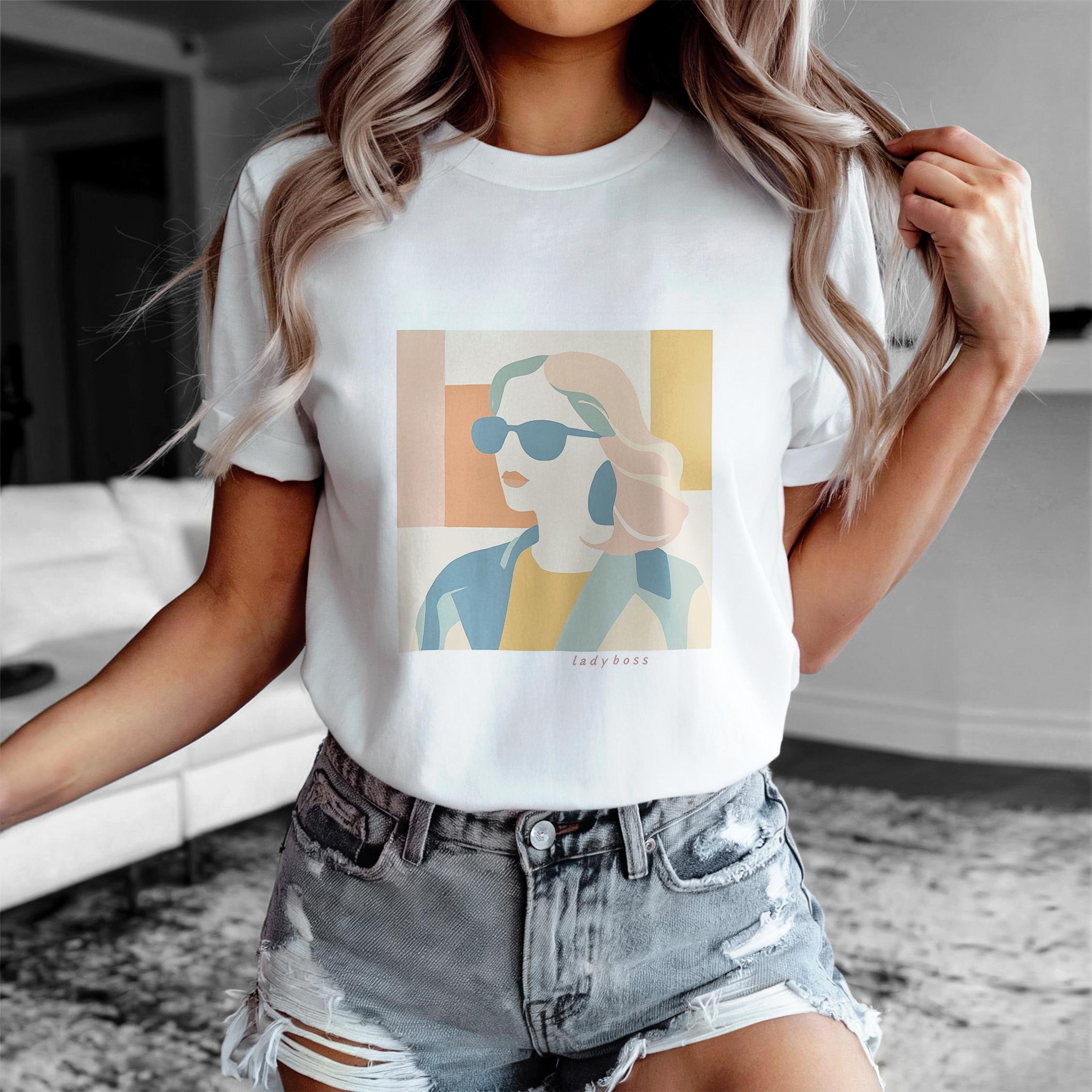 Girl Boss Tee - Boss Babe Motivationskunst - Inspirationsgeschenk für Unternehmerinnen & feministische Empowerment