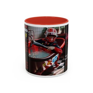 Charles Leclerc Water Leakage Words of Wisdom Cup, Formula 2026 Season Ferrari Team Radio Mug, Racing Motorsport Present Him/Her image 5