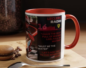 Charles Leclerc Water Leakage Words of Wisdom Cup, Formula 2026 Season Ferrari Team Radio Mug, Racing Motorsport Present Him/Her