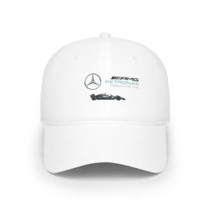 Mercedes F1 Embroidered Baseball Cap - Formula 1 Hat for Race-Day Everyday Wear - Adjustable Strap, Gift Idea