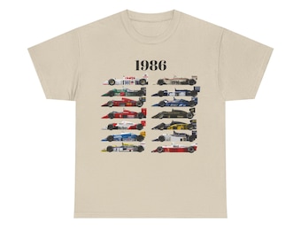 Unisex F1 1986 Heavy Cotton Tee