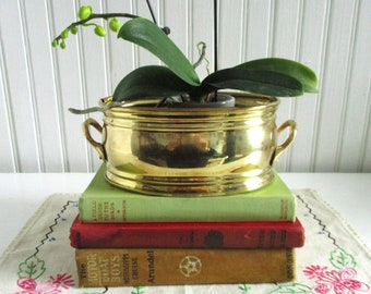 Solid Brass Handled Planter Cache Pot