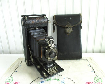 Antique EKC 1-A Autographic Kodak Jr. Folding Camera