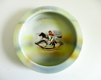 A Close Finish - Early 1900s Germany Child's Feeding Bowl