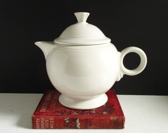 White Fiesta Teapot