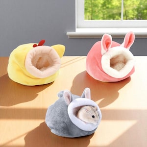 Circular Pet Bed for Hamster, Small Pet Bed, Small Animal Bed for Hamsters, Guinea Pig House, Pet Gift for Pet Owner
