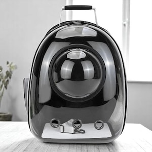 Transparent Pet Carrier Backpack: Oxford Cloth Dog/Cat Travel Bag