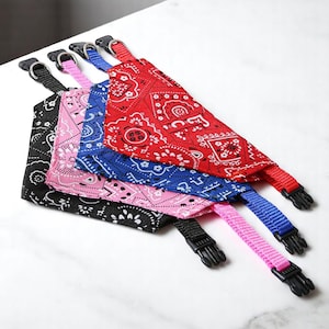 Bandana Pet Collar: Adjustable Dog/Cat Collar, Stylish Puppy Accessory