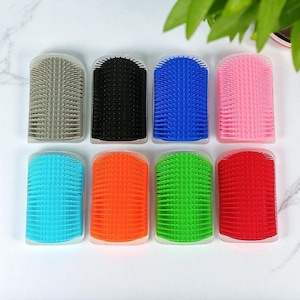 Self-Cleaning Corner Cat Massage Brush, Cat Hair Removal, Pet Grooming Tool, Corner Wall Pet Brush,  Home Accessory