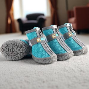Warm Plush Lined Dog Boots: Non-Slip Winter Paw Protection