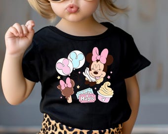 Camiseta de Minnie Mouse, disfraz de Disney Park, regalo para niños