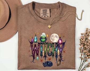 Comfort Colors Witchy Halloween Shirt, Magic Lover Cotton Tee