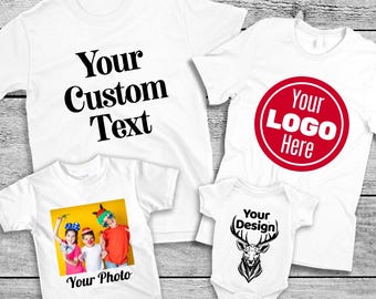 Camiseta con foto personalizada, diseño de logotipo personalizado, regalo con foto