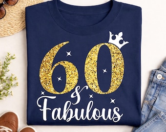 Maglietta personalizzata per compleanno con età favolosa