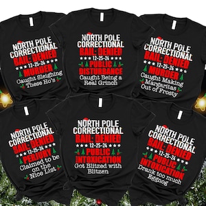Nordpol-Korrekturweihnachts-T-Shirt: Feiertags-Humor-T-Stück