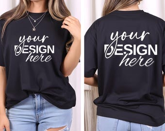 Camiseta personalizada con foto de doble cara, diseño personalizado