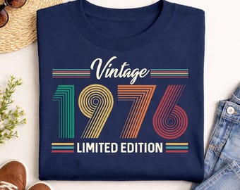 Magliette personalizzate in edizione limitata per il 50° compleanno del 1976