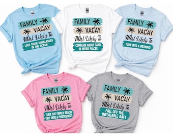 Molto probabilmente per una vacanza in famiglia, un viaggio al mare. Maglietta personalizzata abbinata.