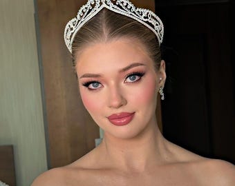 Royal Bridal Tiara: Victorian Queen Wedding Crown - Wedding Hair Accessories