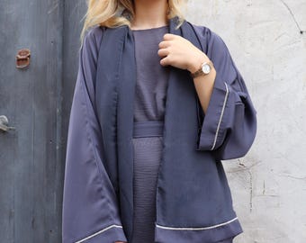 Rhinestone Embellished Abaya 4-Piece Set: Dubai Made Kaftan