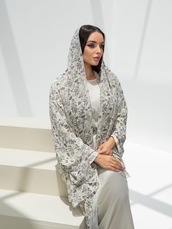 chiffon abaya dress Muslim Women Chiffon Beads Open Abaya Dress  Urgarment