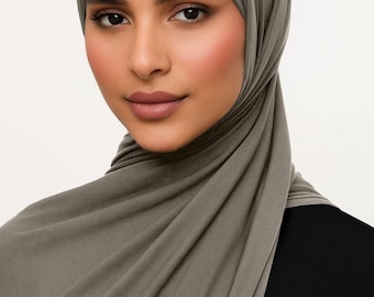 Bamboo Jersey Hijab: Premium Stretchy Scarf, Breathable Fabric