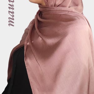 Satin Crinkle Hijab: Georgette Chiffon Muslim Scarf