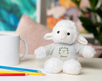Personalized Aries Plushie, Zodiac Stuffed Animal Gift