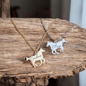 Horse Necklace,Horse Pendant Necklace, Horse Gift Ideas for girls, Birthday Gift Ideas for Tweens, Horse Lovers Gift, Equestrian Necklace