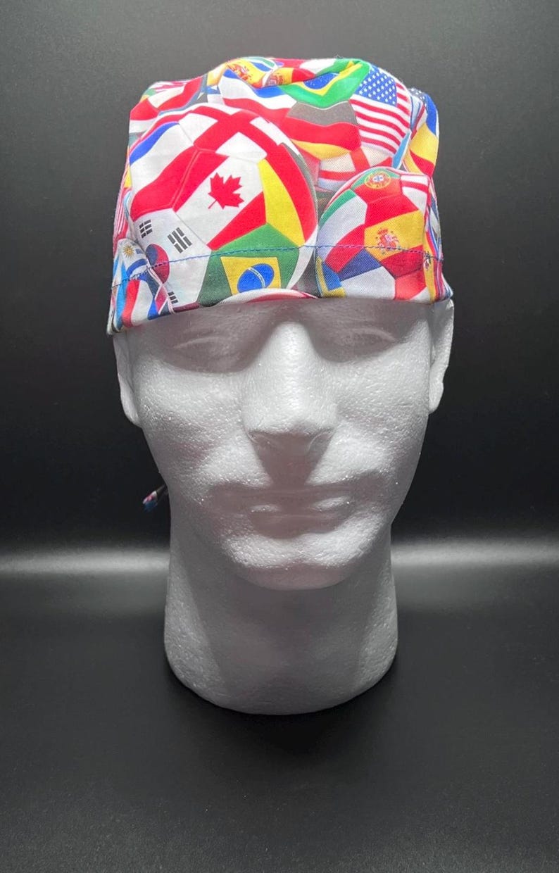 World Cup Soccer Balls Classic Surgical Scrub Cap Bild 2