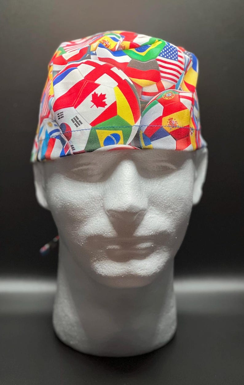 World Cup Soccer Balls Classic Surgical Scrub Cap Bild 1