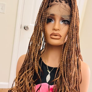 360 frontal lace braided French curls 30inches