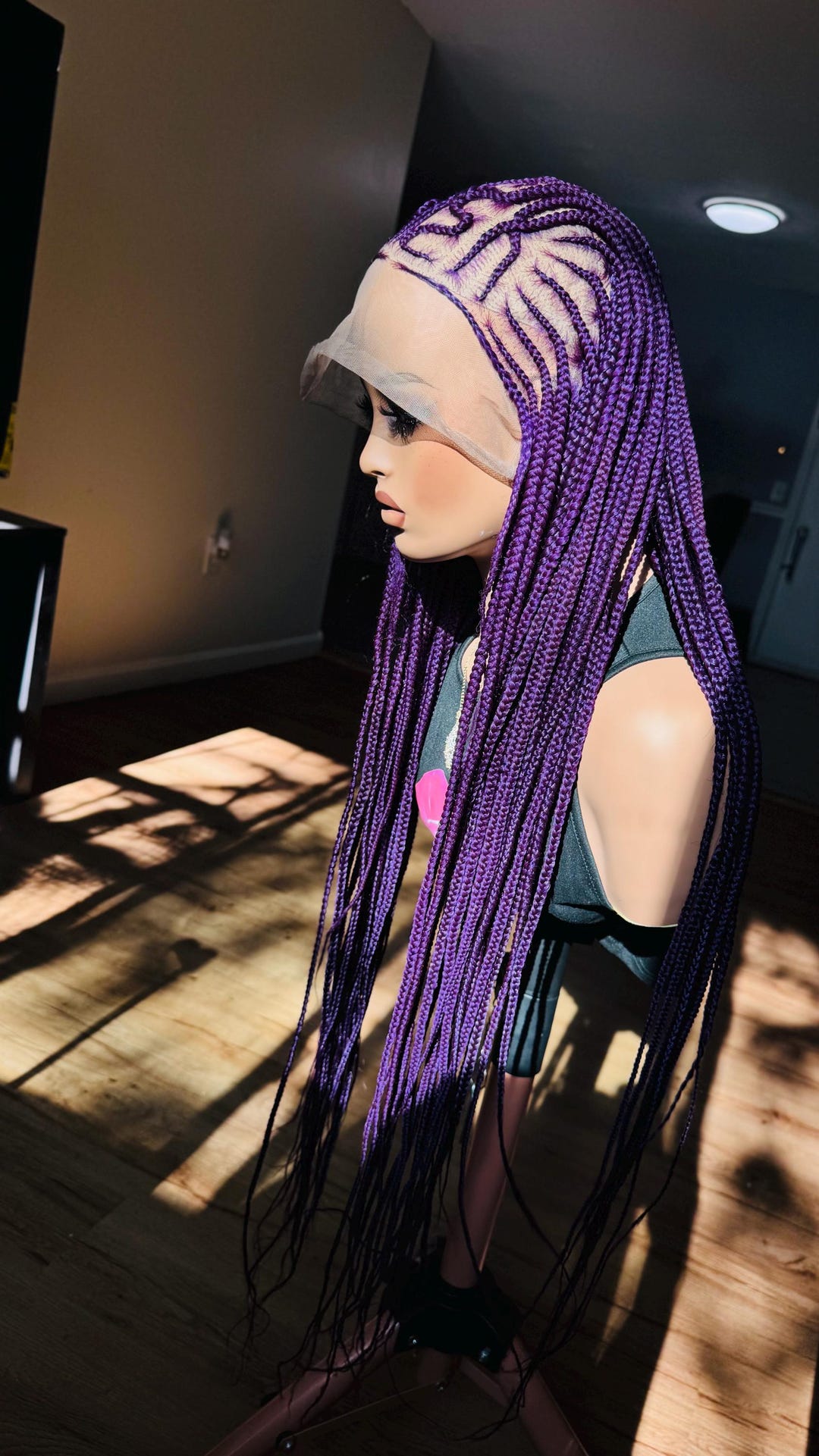 360 Frontal Lace Braided Cornrow 30inches - Etsy