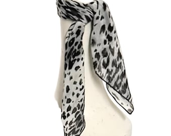 Felpa Nike Donna Sciarpa Scialle Donna In Cashmere E Seta - Stampa Leopardata/ghepardo, Nera/bianca, 76x25 Pollici - Pashmina USA Sciarpa Marrone - Foto 4