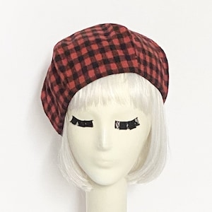 Red Wool Beret Hat
