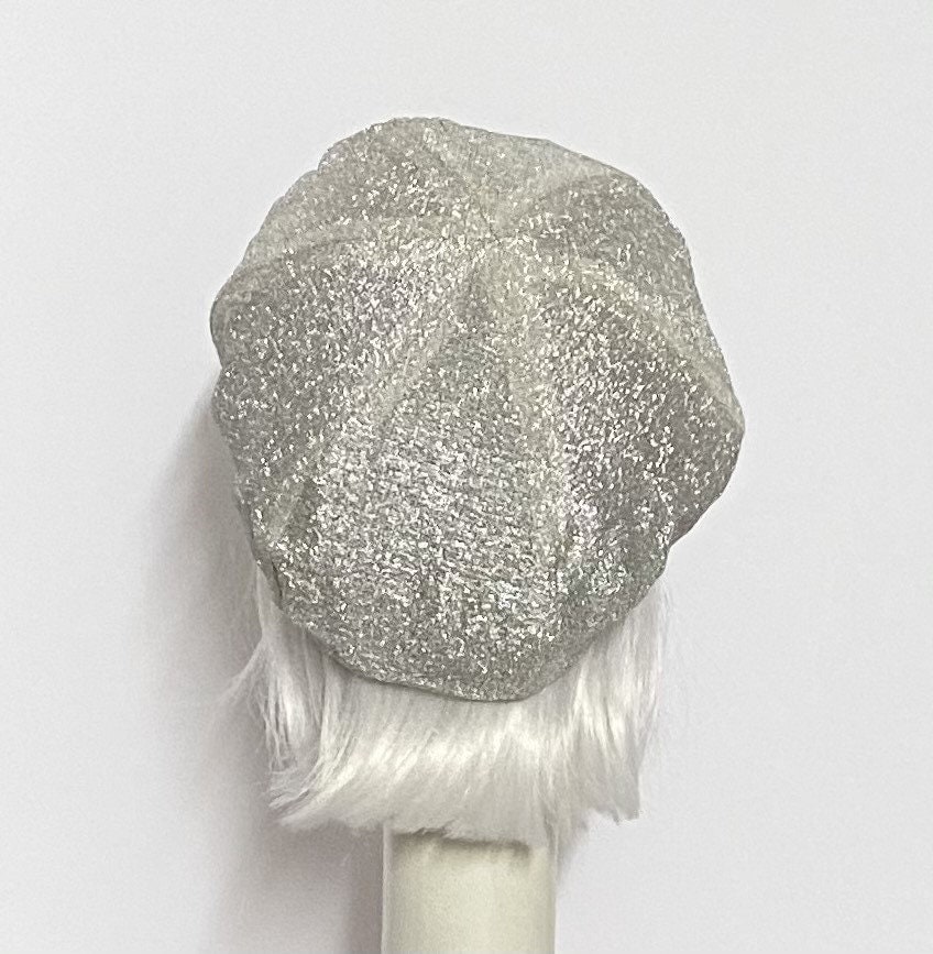 Silver Disco Lurex Metallic Beret Hat - Etsy Denmark display picture 3
