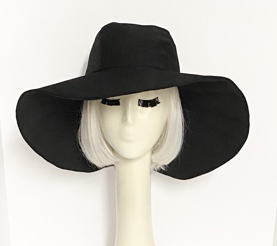 Black Wide Brim Sun Hat main image 1