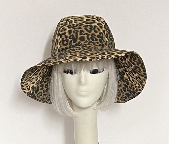 Leopard Wide Brim Sun Hat | Etsy