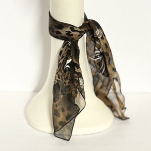 Leopard Neck Scarf / Headscarf