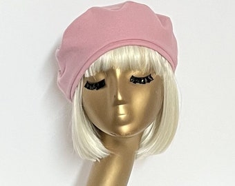 Pink Beret Hat Wool