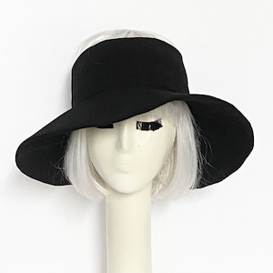 Black Sun Hat Visor Wide Brim
