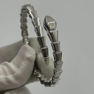 Vintage Silver Serpenti Bracelet Bangle 925 Sterling Silver Gift for Her