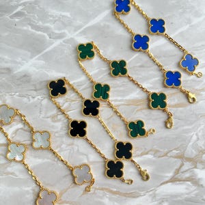 18金クローバーブレスレット 楽天市場】18金 ブレスレット k18 レディース クローバーチェーン 2.1