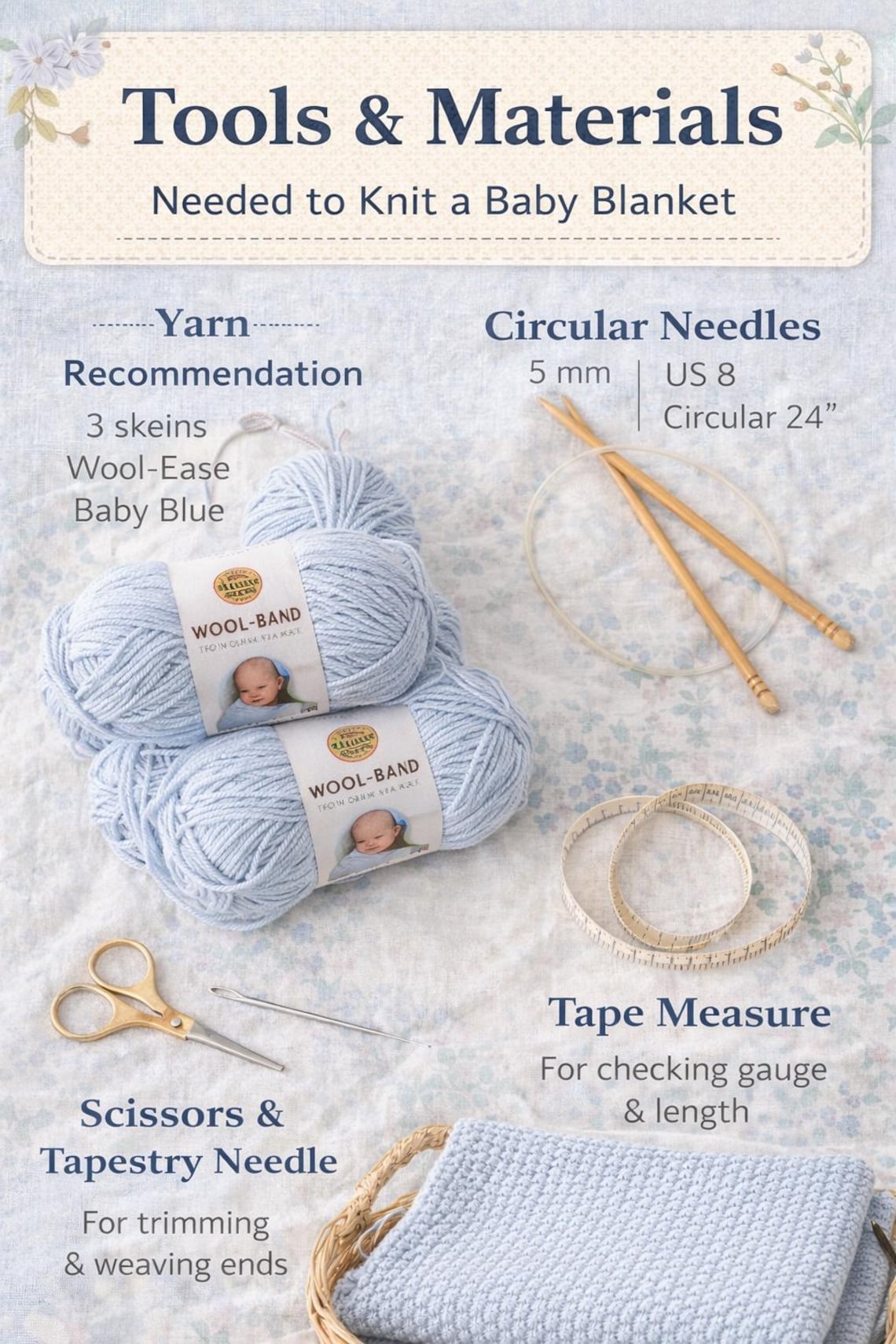 Easy Baby Blanket Knitting Pattern PDF - Etsy