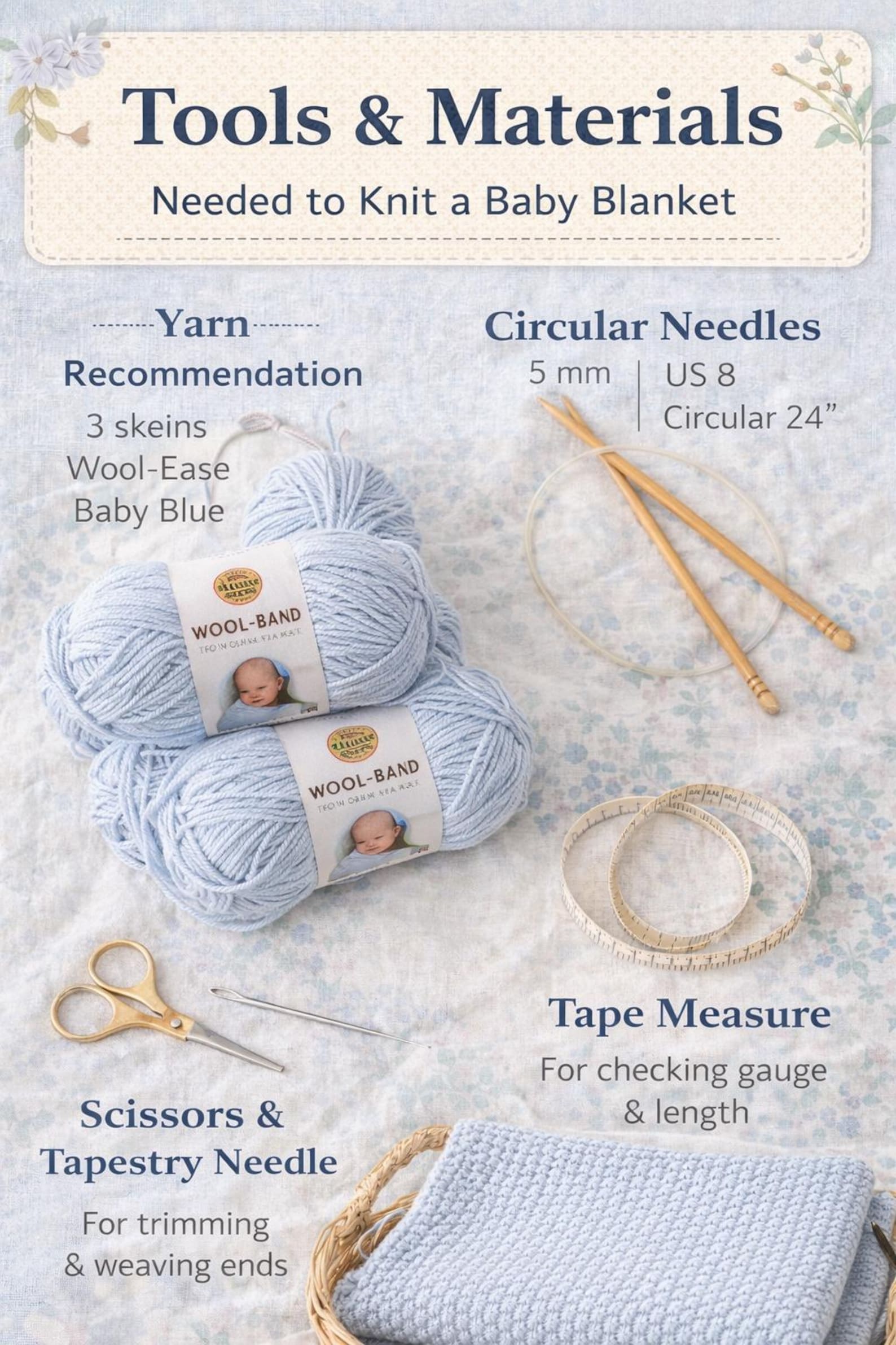 Easy Baby Blanket Knitting Pattern PDF - Etsy