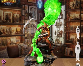 Fear-Toxin Terror Master | 30mm 32mm | Crisis Protocol | Superhero Miniatures | DnD Minis | Legion Miniatures