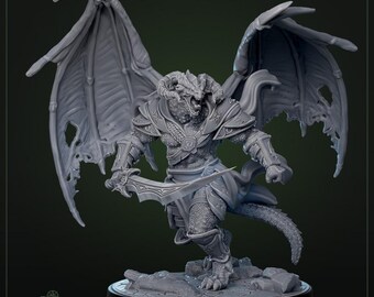 新品未開封　Tudor Mint 社フィギュア　Draco Fenestra Ascendant Executor | 30mm 32mm | Dnd 5e | Dragonborne | Cliffs of
