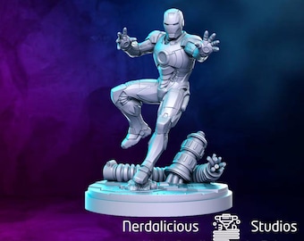 Hombre de hojalata multimillonario / Superhéroe / 30 mm 32 mm / RN EStudio